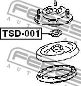 Febest TSD-001 - Опора стойки амортизатора, подушка autospares.lv