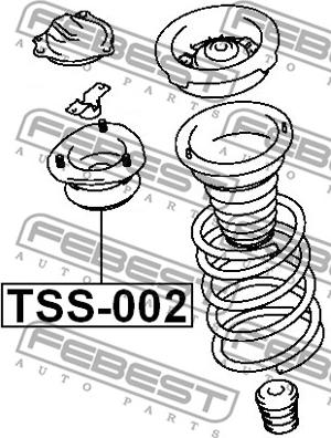 Febest TSS-002 - Опора стойки амортизатора, подушка autospares.lv