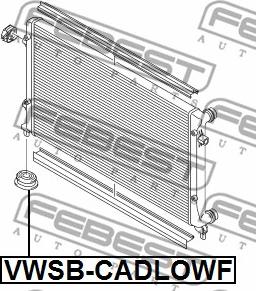 Febest VWSB-CADLOWF - Подвеска, радиатор autospares.lv