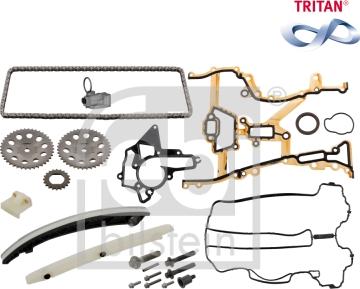 Febi Bilstein 49409 - Комплект цепи привода распредвала autospares.lv