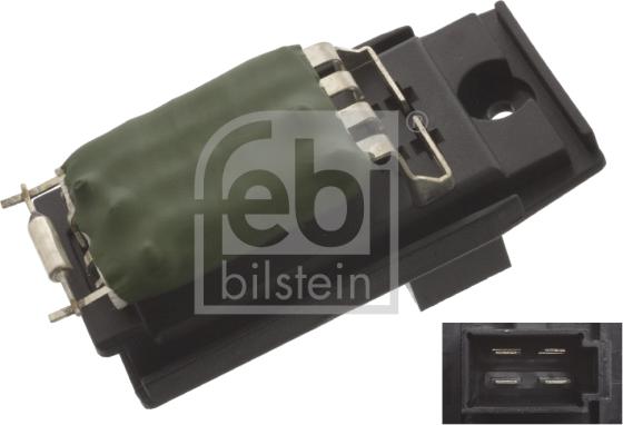 Febi Bilstein 45415 - Сопротивление, реле, вентилятор салона autospares.lv