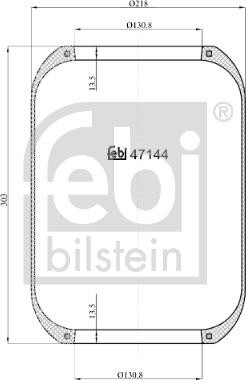 Febi Bilstein 47144 - Кожух пневматической рессоры autospares.lv