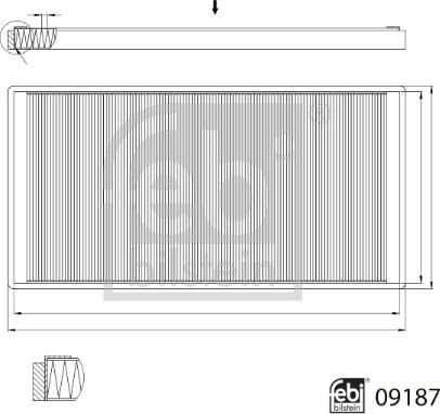 Febi Bilstein 09187 - Фильтр воздуха в салоне autospares.lv