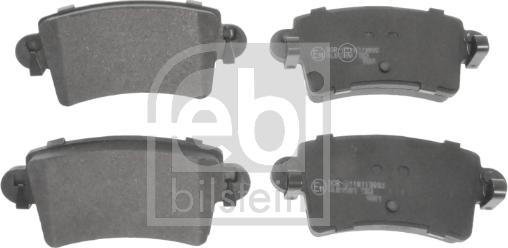 Febi Bilstein 16493 - Тормозные колодки, дисковые, комплект autospares.lv