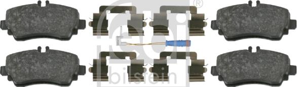 Febi Bilstein 16439 - Тормозные колодки, дисковые, комплект autospares.lv