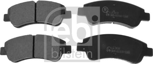 Febi Bilstein 16432 - Тормозные колодки, дисковые, комплект autospares.lv