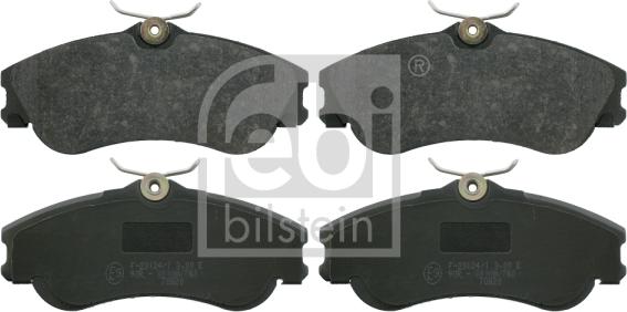 Febi Bilstein 16421 - Тормозные колодки, дисковые, комплект autospares.lv