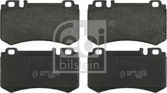Febi Bilstein 16475 - Тормозные колодки, дисковые, комплект autospares.lv