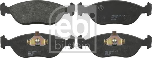 Febi Bilstein 16470 - Тормозные колодки, дисковые, комплект autospares.lv