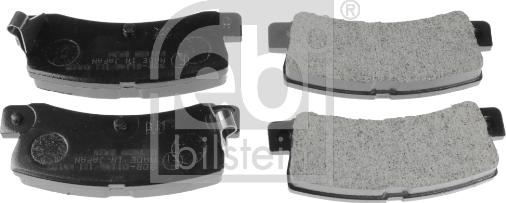Febi Bilstein 16580 - Тормозные колодки, дисковые, комплект autospares.lv
