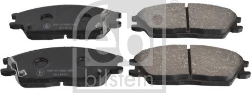 Febi Bilstein 16683 - Тормозные колодки, дисковые, комплект autospares.lv