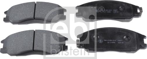 Febi Bilstein 16682 - Тормозные колодки, дисковые, комплект autospares.lv