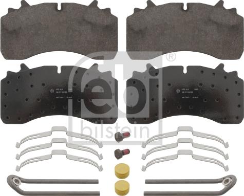 Febi Bilstein 16636 - Тормозные колодки, дисковые, комплект autospares.lv