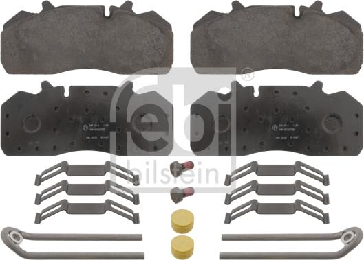 Febi Bilstein 16638 - Тормозные колодки, дисковые, комплект autospares.lv