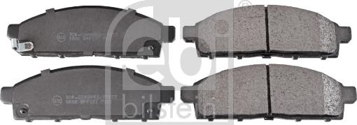 Febi Bilstein 16624 - Тормозные колодки, дисковые, комплект autospares.lv