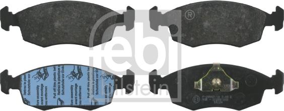 Febi Bilstein 16021 - Тормозные колодки, дисковые, комплект autospares.lv