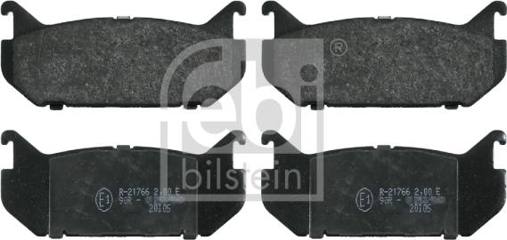 Febi Bilstein 16194 - Тормозные колодки, дисковые, комплект autospares.lv