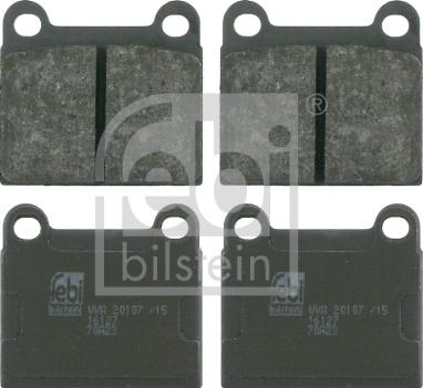Febi Bilstein 16127 - Тормозные колодки, дисковые, комплект autospares.lv