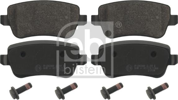 Febi Bilstein 16852 - Тормозные колодки, дисковые, комплект autospares.lv