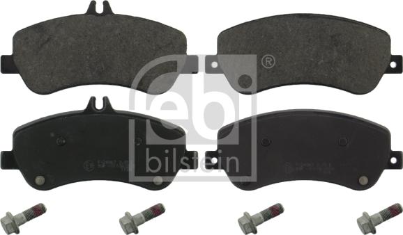 Febi Bilstein 16808 - Тормозные колодки, дисковые, комплект autospares.lv