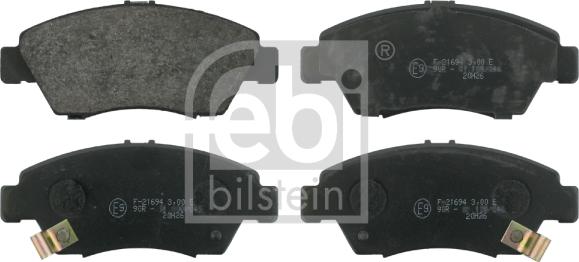 Febi Bilstein 16305 - Тормозные колодки, дисковые, комплект autospares.lv