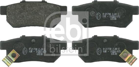 Febi Bilstein 16301 - Тормозные колодки, дисковые, комплект autospares.lv