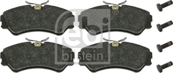 Febi Bilstein 16302 - Тормозные колодки, дисковые, комплект autospares.lv