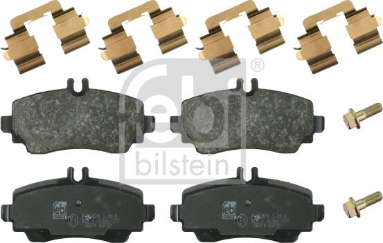 Febi Bilstein 16374 - Тормозные колодки, дисковые, комплект autospares.lv