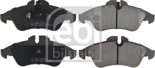 Febi Bilstein 16251 - Тормозные колодки, дисковые, комплект autospares.lv