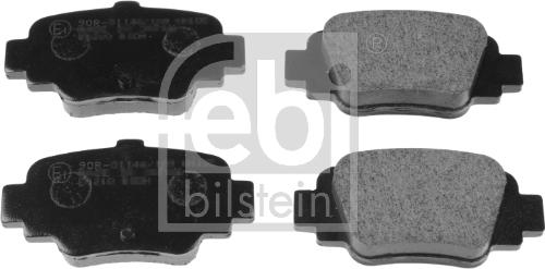 Febi Bilstein 16269 - Тормозные колодки, дисковые, комплект autospares.lv
