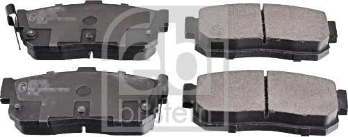 Febi Bilstein 16272 - Тормозные колодки, дисковые, комплект autospares.lv