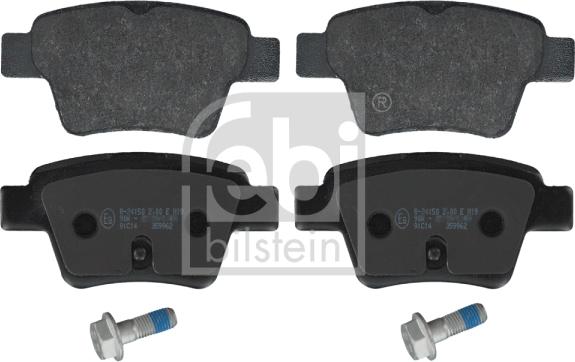 Febi Bilstein 16715 - Тормозные колодки, дисковые, комплект autospares.lv