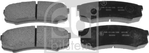 Febi Bilstein 16732 - Тормозные колодки, дисковые, комплект autospares.lv