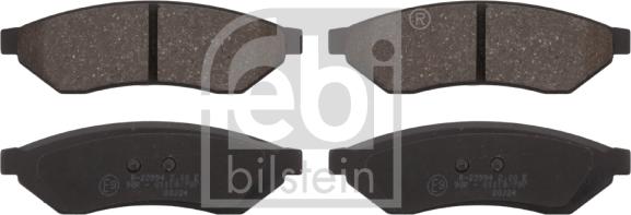 Febi Bilstein 16722 - Тормозные колодки, дисковые, комплект autospares.lv