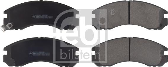 Febi Bilstein 16776 - Тормозные колодки, дисковые, комплект autospares.lv