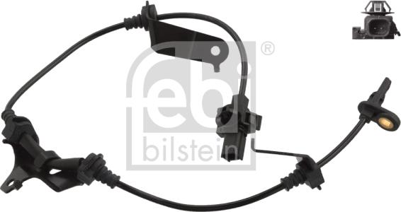 Febi Bilstein 106345 - Датчик ABS, частота вращения колеса autospares.lv