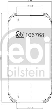 Febi Bilstein 106768 - Кожух пневматической рессоры autospares.lv