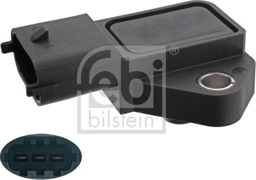 Febi Bilstein 100657 - Датчик, давление во впускной трубе autospares.lv