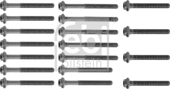 Febi Bilstein 10231 - Комплект болтов головки цилиндра autospares.lv