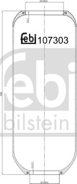 Febi Bilstein 107303 - Кожух пневматической рессоры autospares.lv