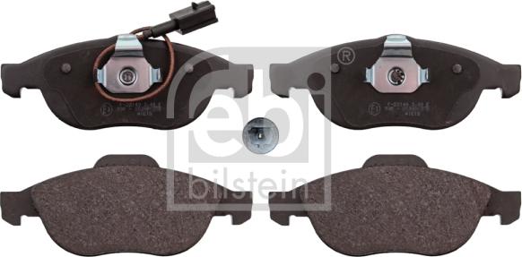 Febi Bilstein 116014 - Тормозные колодки, дисковые, комплект autospares.lv