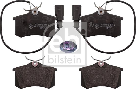 Febi Bilstein 116018 - Тормозные колодки, дисковые, комплект autospares.lv