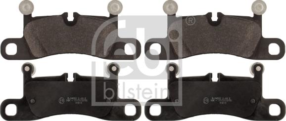 Febi Bilstein 116169 - Тормозные колодки, дисковые, комплект autospares.lv