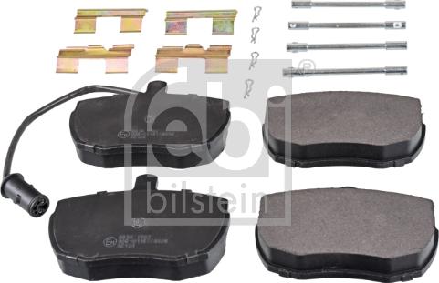 Febi Bilstein 116127 - Тормозные колодки, дисковые, комплект autospares.lv