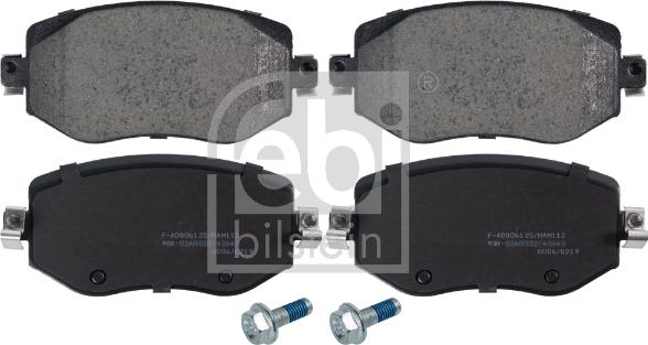 Febi Bilstein 116245 - Тормозные колодки, дисковые, комплект autospares.lv