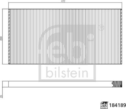 Febi Bilstein 184189 - Фильтр воздуха в салоне autospares.lv
