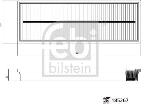 Febi Bilstein 185267 - Фильтр воздуха в салоне autospares.lv