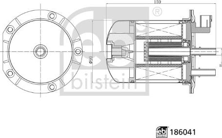 Febi Bilstein 186041 - Топливный фильтр autospares.lv