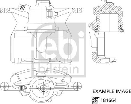 Febi Bilstein 181664 - Тормозной суппорт autospares.lv