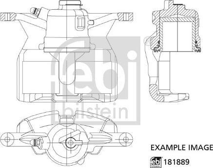 Febi Bilstein 181889 - Тормозной суппорт autospares.lv